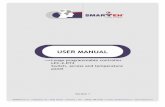 USER MANUAL - SMARTEH...Integrated ISO/IEC 14443 A/MIFARE RFID UID reader Possibility to use as card access or card holder - supplied with two different plastic covers for RFID slot