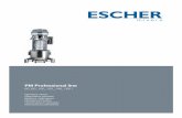 PM Professional line - Escher Mixers...PM Professional line 60_80_100_120_140_160 l A line of planetary mixers with capacities from 60 to 160 liters, designed for professional use.