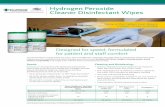 Hydrogen Peroxide Cleaner Disinfectant Wipes€¦ · Clorox Healthcare® Hydrogen Peroxide Cleaner Disinfectant Wipes have been engineered with a patented activated hydrogen peroxide