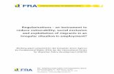 Regularisations – an instrument to reduce vulnerability ... · irregular employment and the informal economy – can be disputed, this paper shows their potential to reduce and