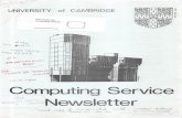 UNIVERSITY of CAMBRIDGE · New Version of Macro Spitbol Graphics Character Code in MVS Fortran 77 Terminal Interface RELABEL Program Of Interest to SERCnet Users Microprocessor Support