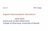 Lec 2 4th stage Organic Pharmaceutical Chemistry II Assist ...pharmacy.uobasrah.edu.iq/images/stage_four/Organic_Pharmaceutic… · piperidine derivative, now known as meperidine,