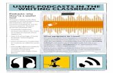 USING PODCASTS IN THE WRITING CLASSROOM · •Record your podcast all in one shot! PODCAST RESOURCES There are tons of podcast tutorials and resources available online, and there