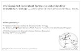 Unrecognized conceptual hurdles to understanding ...virtuallaboratory.colorado.edu/evolvingPhysics... · Unrecognized conceptual hurdles to understanding evolutionary biology ...