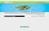 Photosynthesis and Cellular Respiration Kit A ThINQ ......To facilitate the teacher’s role, explanations and lesson plans are included in the instructor’s guide. The Photosynthesis