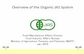 Overview of the Organic JAS System - WordPress.com · 2. Organic JAS System Established in 2000. Based on the JAS Law, Registered Certification Bodies (RCB) checks whether production