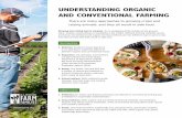 UNDERSTANDING ORGANIC AND CONVENTIONAL FARMING...between organic and conventional foods.1 2. Regulation: All pesticides and fertilizers are approved by the United States Department