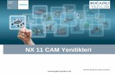 NX 11 CAM Yenilikleri 11...Page 4 Siemens PLM Software Multiple Start Threading -NX 11’le birlikte tek dişli yada çoklu dişe sahip diş frezesiyle Cad kısmında belirtilen çoklu