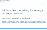Multi-scale modelling for energy storage devices€¦ · Multi-scale modelling for energy storage devices Samuel J. Cooper, Dami Taiwo, Vladimir Yufit, Farid Tariq, Enrique Ruiz-Trejo,