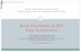 Basic Principles of API Risk Assessment€¦ · An Human Health Risk Assessment (HHRA) for every API in every product you manufacture The PDE is specific to the active, not the product