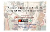 Nuclear Equation of State for Compact Stars and …mode.obspm.fr/IMG/pdf/Vidana.pdfNuclear Equation of State for Compact Stars and Supernovae Isaac Vidaña CFC, University of Coimbra