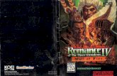 Romance of the Three Kingdoms IV: Wall of Fire - …...Romance of the Three Kingdoms IV: Wall of Fire is the fourth edition of Koei's popular historical simulation series set in the