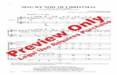 2 SING WE NOW OF CHRISTMAS - Alfred Music · SING WE NOW OF CHRISTMAS PIANO 4 8 9 mf f ALTO SOPRANO Sing mf we now of Christ - mas, BARITONE mf ... No - el sing we here. Spread the