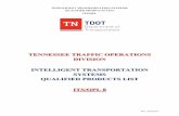 TENNESSEE TRAFFIC OPERATIONS DIVISION INTELLIGENT ...€¦ · corrections, additions or revisions made in the contents of this publication will be forwarded to the holders of this