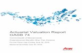 Actuarial Valuation Report GASB 74€¦ · This report documents the results of the actuarial valuation for the fiscal year ending June 30, 2018 of the Postemployment Benefits Other