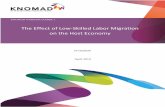 KNOMAD WORKING PAPER 1 The Effect of Low-Skilled Labor Migration on … · 2014-05-14 · ii The Effect of Low-Skilled Labor Migration on the Host Economy* Uri Dadush† Abstract
