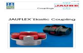 JAUFLEX R Elastic Coupling · The JAUFLEX coupling uses an elastomeric element, and provides the required torsional flexibility for a smooth torque transmiss ion. Through the judicious