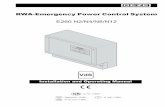 RWA-Emergency Power Control System E260 N2/N4/N8/N12electrosystem.by/wp-content/uploads/2016/12/GEZE-E250... · 2017-01-30 · ˇ ˆ ˘ ˆ ˚˜ ˙˝˛ Installation and Operating Manual