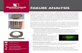 FAILURE ANALYSIS - Structural Integrity Associates · 2020-03-17 · Fractured shaft FAILURE ANALYSIS Failure is defined as any change in a component that prevents satisfactory performance