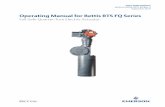 Operating Manual for Bettis RTS FQ Series...User Instructions MAN-02-04-60-0351-EN Rev. 4 September 2019 Operating Manual for Bettis RTS FQ Series Fail-Safe Quarter-Turn Electric Actuator