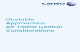 Unstable Approaches: Air Traffic Control Considerations material on... · 2017-01-17 · in the approach becoming unstable. (A suggested list of the possible causal factors which