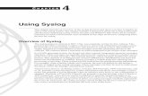 Using Syslog - TechTargetmedia.techtarget.com/rms/pdf/Using_Syslog.pdfUsing Syslog This chapter presents an overview of the syslog protocol and shows you how to deploy an end-to-end