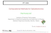 Computational Methods for Optoelectronicsmx.nthu.edu.tw/~rklee/files/IPT5260-linear.pdf · Tips for using Matlab use matrix/vector operations rather than loop operations use build-inroutine