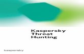 Kaspersky Threat Hunting · • Immediate protection against any detected threat through automatic antivirus database updates. • Retrospective analysis of incidents and threat hunting,