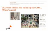 20th CEO Survey: 20 years inside the mind of the CEO What ... · ceosurvey.pwc 20th CEO Survey Competing in an age of divergence p6 / Managing man and machine p15 / Gaining from connectivity