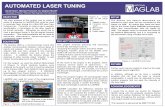 Automated Laser Tuning - National MagLab · AUTOMATED LASER TUNING Daniel Suen1, Michael Fennema2, Dr. Stephen McGill2 1University of Florida, 2National High Magnetic Field Laboratory