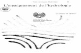 L'enseignement de l'hydrologie4 La place de l’hydrologie dans divers programmes d’études 4.1 Introduction 4.2 Principaux domaines dans lesquels un cours général d’hydrologie