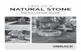 UNILOCK NATURAL STONE · backs of each stone unit before placing) Unilock Natural Stone paving units 7/8" (22mm) thick Saw-cut control joints (see below) Existing poured-in-place