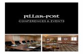 CONFERENCES & EVENTS...of today’s corporate clients. Pillar and Post offers flexibility for a wide variety of groups and special events. PILLAR & POST Main Level Conference Rooms