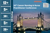 26th Cancer Nursing & Nurse 5+ Practitioner …...about Cancer Nursing present the most recent research findings, and promote and enhance scientific collaborations around the world.