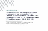 Siemens MindSphere named a Leader in The Forrester Wave ......The industrial internet of things (IIoT) has completely changed the competitive landscape for manufacturers. It is ushering