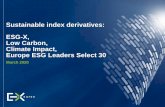 Sustainable index derivatives: ESG-X, Low Carbon, …... Sustainable Index Derivatives: ESG-X, Climate Impact, Low Carbon & Europe ESG Leaders Select March 2020 3 31% 47% 22% 84% 16%