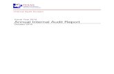 Fiscal Year 2016 Annual Internal Audit ReportThe Fiscal Year 2016 Annual Internal Audit Report for the Texas Health and Human Services Commission (HHSC) Internal Audit Division is