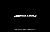 BUILT-IN DESIGN SOLUTIONS - Smeg...PAGE 1 | PRICE LIST – SEPTEMBER 2017 CONTENTS SMALL APPLIANCES PG 2-4 BUILT-IN DESIGN SOLUTIONS Victoria Collection Linea Collection Classic Collection