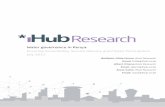 Watr ovr en - iHub · The first section of this paper addresses a review of Kenya’s wa-ter supply and sanitation situation. The second section encompasses the governance ... The