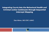 Integrating Courts into the Behavioral Health and Criminal ...€¦ · Role of advocates Minimal NAMI other peer specialists Service delivery Independent treatment programs Contract