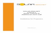 SOLAR-ERA.NET Cofund 2 (Solar Cofund 2) Additional Joint Call · 2019-11-04 · for PV resp. CSP and published end of 2017 (available on the solar-era.net website) The SOLAR-ERA.NET