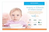 Executive Summary: Arsenic in 9 Brands of Infant Cereal · have spurred the U.S. Food and Drug Administration (FDA) Arsenic in 9 brands of infant rice cereal Our findings show the