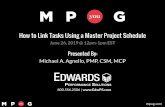 How to Link Tasks Using a Master Project Schedule · 2019-06-26 · mpug.com 4 Sequencing Activities-4 Graphic adapted from Project Management Institute, A Guide to the Project Management