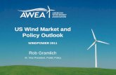 US Wind Market and Policy Outlook · 2019-06-27 · Long term policy outlook • Wind cost-competitiveness shows great promise, both in unregulated markets and in the estimated cost