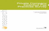 Private Company Incentive Pay Practices Survey …...WorldatWork and Vivient Consulting Private Company Incentive Pay Practices Survey 4 Short-Term Incentives Of the respondents indicating