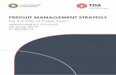 FREIGHT MANAGEMENT STRATEGY - Microsoft...Freight Management Strategy iii • There is, further, a need to ensure that future generations do not pay inequitably for the cost of today’s