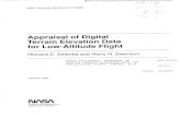 Appraisal of Digital Terrain Elevation Data for Low …...NASA Technical Memorandum 103896 Appraisal of Digital Terrain Elevation Data for Low-Altitude Flight Richard E. Zelenka and