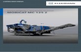 MOBICAT MC 125 Z - WIRTGEN GROUP€¦ · Crusher Single toggle jaw crusher type STR 1,250 x 1,000 Crusher inlet width x depth (mm) 1,250 x 1,000 Crusher weight approx. (kg) 49,000
