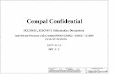 icl50 mb la-3551p r20 - ROM.by · CRT & TV-out LPC BUS page 34 Compal Confidential uFCBGA-1299 H_A#(3..35) Card Reader IDSEL:AD20 (PIRQA#, GNT#2, ... Voltage Rails VIN B+ +CPU_CORE