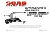 OPERATOR’S MANUAL - Scag Giant-Vacgiant-vac.com/manuals/Truck Loaders/tlb/Truck... · Vac truck loader. Reading this manual can provide you with assistance in maintenance and adjustment